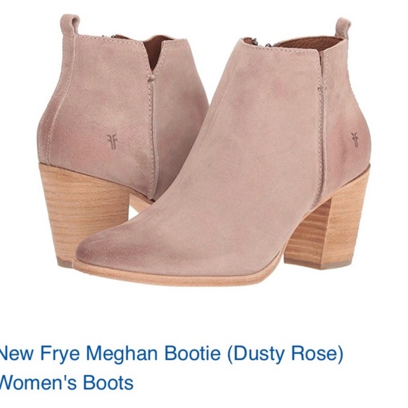 Frye Meghan Bootie NWT Size 9.5M Suede Dusty Rose - Picture 1 of 2